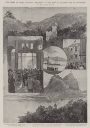 Drottning Victorias död, mottagning av nyheterna i Glasgow och på Clydeside