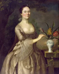 Porträtt av en kvinna (kallad Mrs Davenport) c.1762