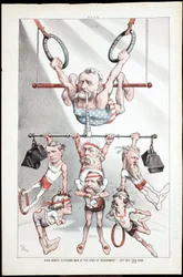 Puck vill ha "A Strong Man at the Head of the Government" - But Not This Kind, 1880