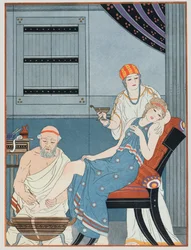Blood Letting, illustration från "The Complete Works of Hippocrates", 1932