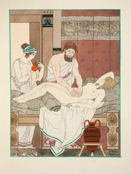 Medicinsk massage, illustration från 