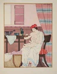 Omvårdnad av spädbarn, illustration från 