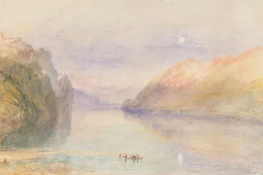 En schweizisk sjö, ca 1841 (akvarell på papper)