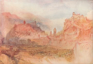 Bellinzona: Från söder, 1909