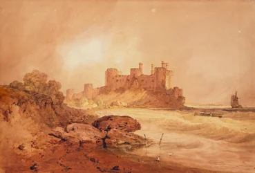 Conway Castle, norra Wales, ca 1800