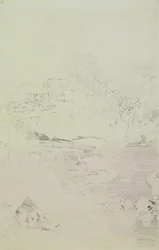 Falls of the Clyde, c.1801 (penna på papper)