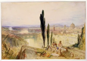 Florens, ca 1827 (wc på papper)