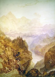Glen Artney, ca 1820 (akvarell på papper)