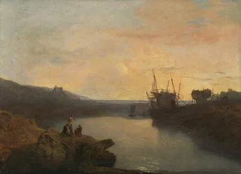 Harlech Castle, från Tygwyn Ferry, Summer