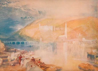 Heidelberg-Solnedgång, c1840, 1918
