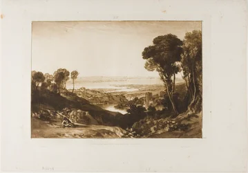 Junction of Severn and Wye, skylt 28 från Liber Studiorum
