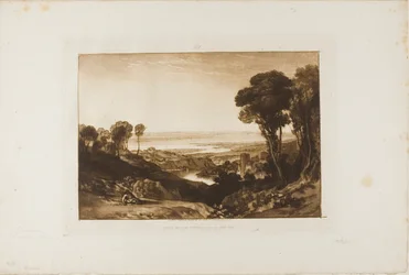 Junction of Severn and Wye, skylt 28 från Liber Studiorum