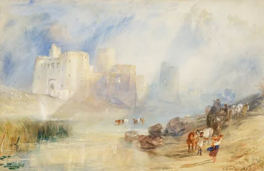Kidwelly Castle, Carmarthenshire (akvarell)