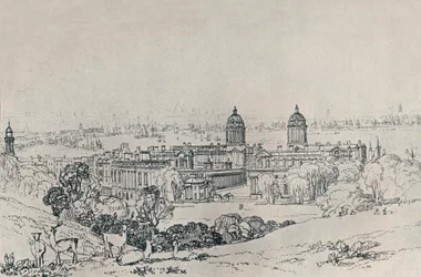 London från Greenwich Park, c1809, 1923