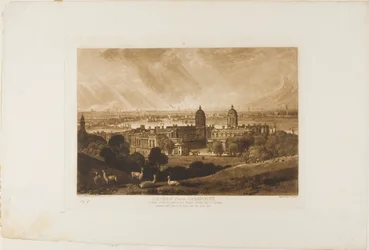London från Greenwich, tallrik 26 från Liber Studiorum