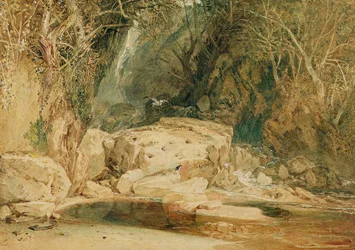 Lonely Dell, Wharfedale, ca 1818 (akvarell på papper)