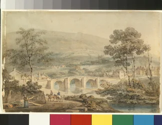 Matlock (akvarell över penna på vitt papper)