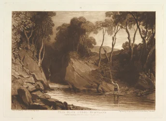 Nära Blair Athol, Skottland Liber Studiorum, del VI, skylt 30, 1 juni 1811.
