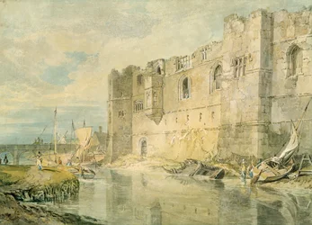 Newark-upon-Trent, ca 1796 (akvarell över grafit på papper)