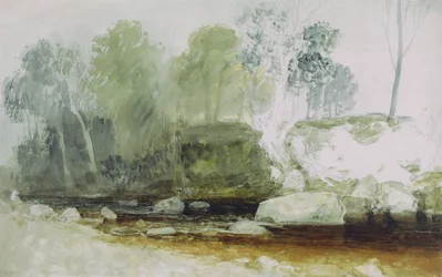 On the Washburn: A Study, c.1815 (akvarell och grafit på papper)