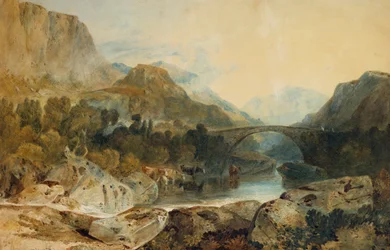Rosthwaite Bridge, Borrowdale, ca 1802