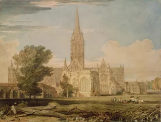 South View of Salisbury Cathedral, 1797-98