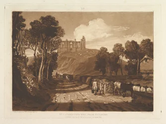 St. Catharines Hill nära Guilford Liber Studiorum, del VII, skylt 33, juni 1811.