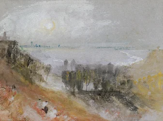 Tancarville, ca 1830 (akvarell & kroppsfärg på papper)