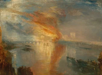 The Burning of the Houses of Lords and Commons, 16 oktober 1834. 1835