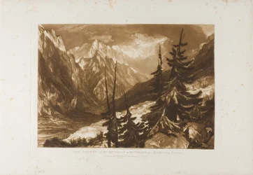 The Source of the Arveron, skylt 60 från Liber Studiorum