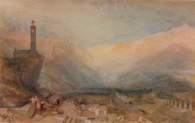 The Splugen Pass, c1841, 1938