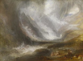 Aostadalen: snöstorm, lavin och åskväder, 1836-37