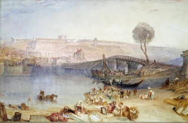 Utsikt över platsen och slottet Saint Germain en Laye. Målning av Joseph Mallord William Turner (1775-1851)