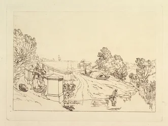Water Cress Gatherers Liber Studiorum, del XIII, 1819.
