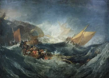 Vraket av ett transportfartyg, ca 1810 (olja på duk)