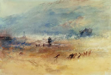Yarmouth Sands, ca 1840 (akvarell på papper)