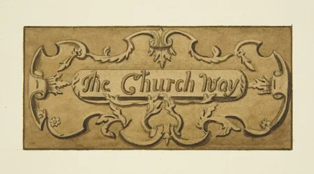 Tavla över ingången till St Ewen