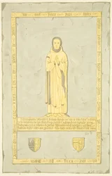 Mässing av Sir John Inyn i St Mary Redcliffe (akvarell på papper)