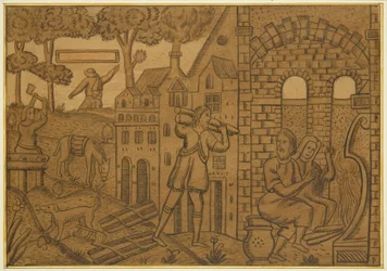 Panel från en gammal ekkista i Orphan Asylum, Hook