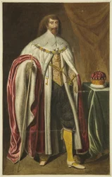 Porträtt i Council House av Earl of Pembroke (penna och akvarell på papper)