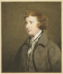 Porträtt i Mansion House, Queen Square, av Edmund Burke (akvarell på papper)