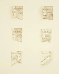 Sex Corbels in Roof of St James