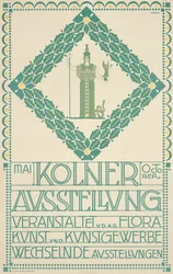 En affisch för Kölns konstfestival 1905, 1905
