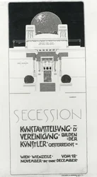 Affischreklam Secession-utställning för österrikiska konstnärer, 1898 (färgad litho)