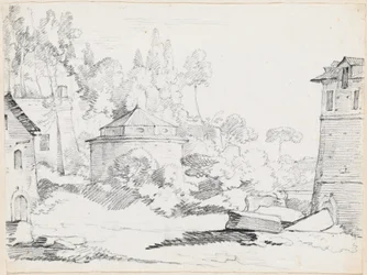Landskap med kyrkan San Teodoro