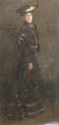 Parisian Lady (olja på duk)