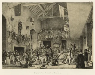 Bankettsal, Haddon Hall, Derbyshire