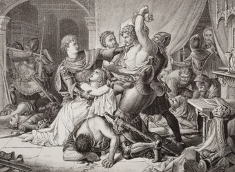 Tillfångatagandet av Roger de Mortimer (1287-1330) i Nottingham Castle