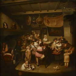 Eccles Wakes: Ale-House Interior (olja på duk)