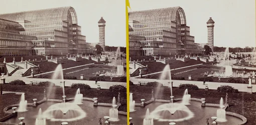 The Crystal Palace i Hyde Park, ca 1900 (s/v foto)